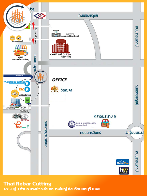 แผนที่ rebar cutting office